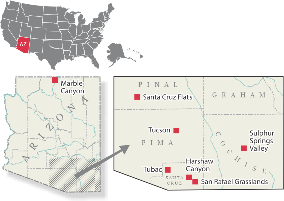 Arizona Tour map