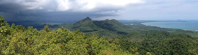 View to the north from Khao Dinsor, Thailand