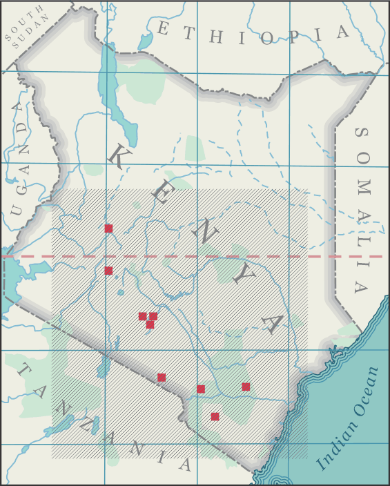 Kenya Tour map